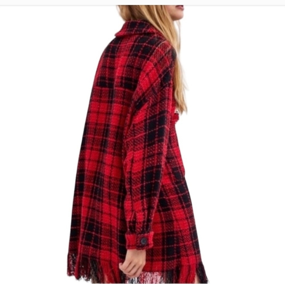 Zara Plaid Tweed Fringe - Picture 7 of 8